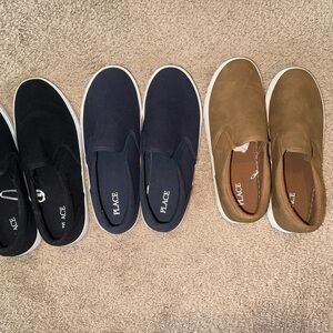 PLACE kids Slip-On Shoes - Black, Navy, Brown